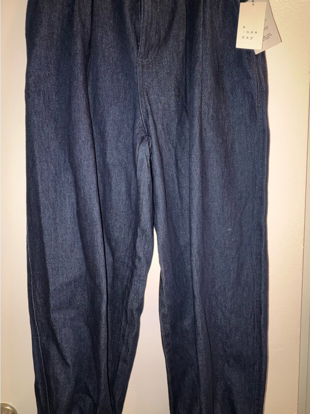 Dark Blue Denim Aladdin Trousers